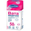 Вата медична Білосніжка Зіг-заг нестерильна косметична гігроскопічна, 50 г купити foto 1