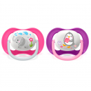 Пустышка Avent (Авент) Animal  6-18 мес. для девочек 2 шт.   купить foto 3