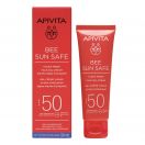 Гель-крем Apivita Bee Sun Safe сонцезахисний для обличчя SPF50 50 мл ціна foto 1
