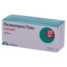 Лізиноприл-Тева 20 мг таблетки №50 в Україні foto 1