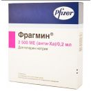 Фрагмин р-р для ин. 2500МЕ(анти-Ха) 0.2 мл №10 - фото №1 Фрагмин р-р для ин. 2500МЕ(анти-Ха) 0.2 мл №10 недорого foto 1