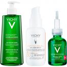 Набір Vichy Normaderm (Гель Phytosolution для очищення жирної шкіри 400 мл+Сироватка-пілінг для корекції недоліків 30 мл+Флюїд сонцезахисний проти ознак фотостаріння SPF50+ 40 мл) в інтернет-аптеці foto 1