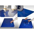 Протимікробний килимок блакитний брудозахисний 30-шаровий 60х90 см купити foto 3