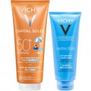 Набір Vichy (Віші) Capital Soleil: сонцезахисне молочко для дітей SРF50, 300 мл + молочко після засмаги 100 мл у подарунок в інтернет-аптеці foto 1