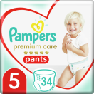 Підгузки-трусики Pampers Premium Care Pants Junior 5 (12-17 кг) №34 замовити foto 1