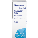 Бімікан Еко 0,3 мг/мл очні краплі 3 мл в аптеці foto 1
