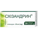 Схізандрин 25 мг таблетки №30 в Україні foto 1