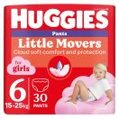 Трусики Huggies Little Movers для дівчаток р.6 (15-25 кг) №30 в аптеці foto 1