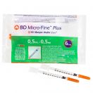 Шприц інсуліновий BD Micro Fine Plus U-100, 0,5 мл 31G (0,25 x 6 мм) №1 фото foto 2
