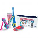 Набір Kin (Кін) Fluor Infantil для подорожей дитяча зубна щітка-машинка+паста 25 мл купити foto 1