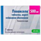 Леваксела 500 мг таблетки №7   в аптеці foto 1