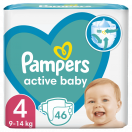 Підгузки Pampers Active Baby розмір 4 (9-14 кг) 46 шт замовити foto 1