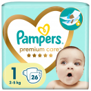 Підгузки Pampers Premium Care р.1 (2-5 кг) №26 замовити foto 2