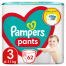 Підгузки-трусики Pampers Pants Розмір 3 (6-11 кг) 62 шт ціна foto 1