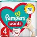 Підгузки-трусики Pampers Pants р.4 (9-15 кг), 52 шт. купити foto 1