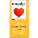 Презервативи Masculan Ribbed + Dotted №10 ціна foto 1