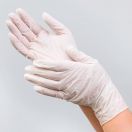 Рукавички Medicare оглядові латексні нестерильні припудрені розмір L в аптеці foto 2