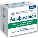 Альфа-ліпон 600 мг таблетки №30 в Україні foto 1