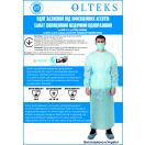 Халат изоляционный медицинский одноразовый (р.S) купить foto 3