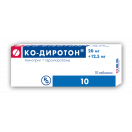 Ко-діротон 20 + 12,5 мг таблетки №10 в інтернет-аптеці foto 1