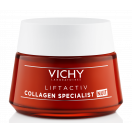 Крем догляд Vichy Liftactiv Collagen Specialist антивіковий нічний з ефектом корекції зморшок 50 мл замовити foto 3