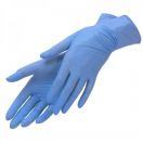 Перчатки смотровые нитриловые нестерильные неприпудренные синие (р.7-8 М) ADD foto 1