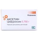 Аксетин 750 мг порошок для розчину для ін’єкцій флакон №10 в інтернет-аптеці foto 1