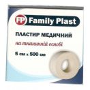 Пластир Family Plast медичний на тканинній основі 5 см х 500 см в аптеці foto 1