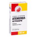 Атенолол-Астрафарм 100 мг таблетки №20 - фото №1 Атенолол-Астрафарм 100 мг таблетки №20 замовити foto 1