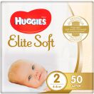 Підгузки Huggies Elite Soft Newborn р.2, 50 шт. в інтернет-аптеці foto 1