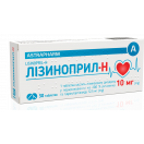 Лізиноприл-Н 10 мг/12,5 мг таблетки №30 фото foto 1
