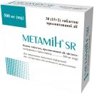 Метамін SR 500 мг таблетки №30  в аптеці foto 1