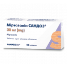Міртазапін Сандоз 30 мг таблетки №20  купити foto 1