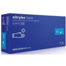 Перчатки NitryLex (НитриЛекс) Basic смотровые нитриловые нестерильные неприпудренные р. М №100 фото foto 1