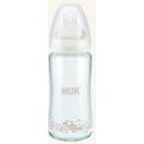 Пляшка NUK First Choice скляна з соскою з силікону 240 мл недорого foto 1