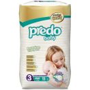 Підгузки Predo Baby Midi р.3 (4-9 кг) 11 шт фото foto 1