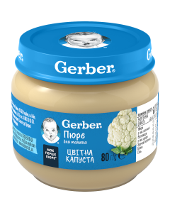 Пюре Gerber цвітна капуста (з 6 місяців) 80 г в Україні