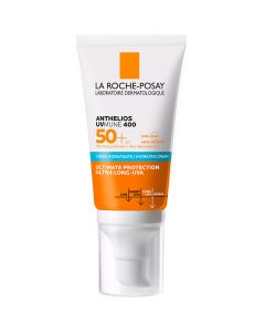 Крем сонцезахисний зволожуючий La Roche-Posay (Ля Рош-Позе) Anthelios UVmune 400 SPF50+ для обличчя та шкіри навколо очей, 50 мл ціна