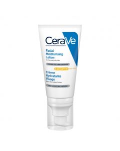 Крем CeraVe (Сераве) зволожуючий денний з SPF50 для нормальної та сухої шкіри обличчя 52 мл фото