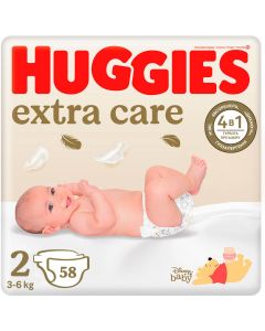 Підгузки Huggies Extra Care р.2 (3-6 кг) 58 шт. недорого