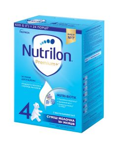 Суміш молочний Nutrilon Premium+ 4, від 18 місяців, 600 г в інтернет-аптеці