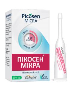 Пікосен Мікра гель ректалий 0,12 г/10 г мікроклізма туба-канюля 10 г №6 ADD