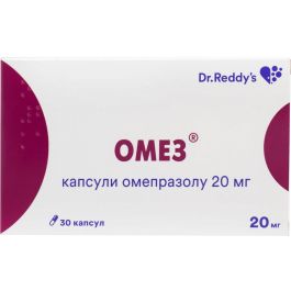Омез 20 мг капсули №30 Dr. Reddy's (Індія) купити за ціною від 191,10 ...
