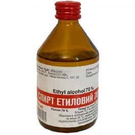 Спирт етиловий 70% 100 мл - інструкція, склад, ціна. Купить в Аптека ...
